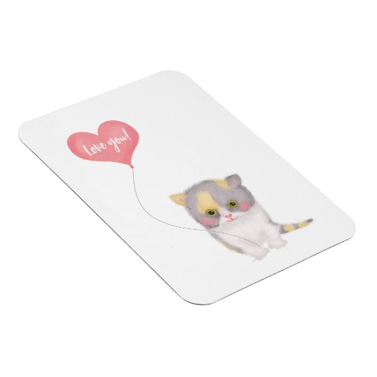Valentijnsdag magnet van de  van de heer Kitten Ki Magneet (Rechterzijde)
