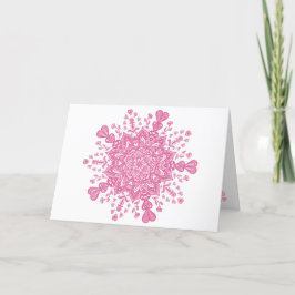 Valentijnsdag Mandala Kaart