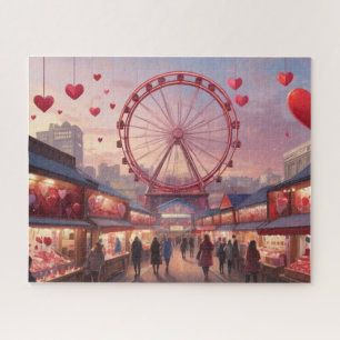 Valentijnsdag Markt Legpuzzel