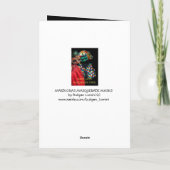 VALENTIJNSDAG MASQUERADE MASKS,HARLEQUINKOSTUOM FEESTDAGEN KAART (Achterkant)