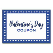 Valentijnsdag Massage Love Coupon Couple Gift Kaart (Achterkant)