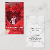 Valentijnsdag Meisje Fotosessie Visitekaartje (Voorkant / Achterkant)