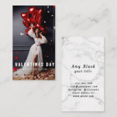 Valentijnsdag Meisje Fotosessie Visitekaartje (Voorkant / Achterkant)