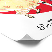  Valentijnsdag, meisje, harlequin en hart Poster (Hoek)