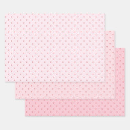Valentijnsdag Meisjesachtig Zachte Rode Roze Hart Inpakpapier Vel