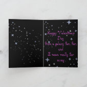 Valentijnsdag met Alien in een ruimteschip Feestdagen Kaart (Binnen)