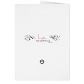 Valentijnsdag met boodschap, liefdesharten (Achterkant)