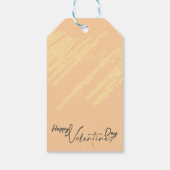 Valentijnsdag met de rijke teddybeer cadeaulabel (Achterkant)