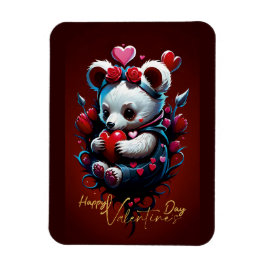 Valentijnsdag met de rijke teddybeer magneet