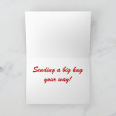 Valentijnsdag met een schattige kat feestdagen kaart (Binnen)