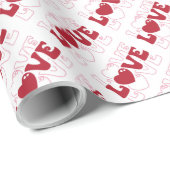 Valentijnsdag met Hartjes Valentijn Cadeaupapier (Rol Hoek)