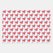 Valentijnsdag met hartthema inpakpapier vel (Voorkant)