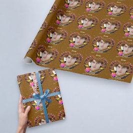 Valentijnsdag met Kanarie vogel Cadeaupapier