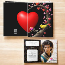 Valentijnsdag met Kanarie vogel