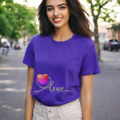 Valentijnsdag met Kanarie vogel T-shirt