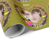 Valentijnsdag met kanarievogel cadeaupapier (Rol Hoek)