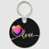 Valentijnsdag met kanarievogel sleutelhanger (Voorkant)