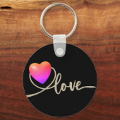 Valentijnsdag met kanarievogel sleutelhanger (Voorkant)