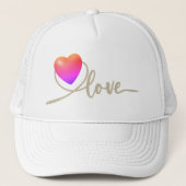 Valentijnsdag met kanarievogel trucker pet (Voorkant)