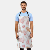 Valentijnsdag met Parijse Romantiek Schort (Gedragen)