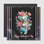 Valentijnsdag met rijke teddybeer (Voorkant / Achterkant)