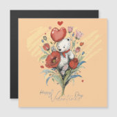 Valentijnsdag met rijke teddybeer (Voorkant / Achterkant)