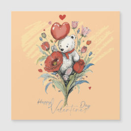 Valentijnsdag met rijke teddybeer