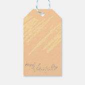 Valentijnsdag met rijke teddybeer cadeaulabel (Achterkant)