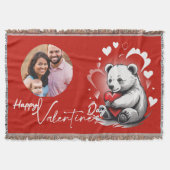 Valentijnsdag met rijke teddybeer deken (Voorkant)