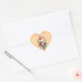 Valentijnsdag met rijke teddybeer hart sticker (Envelop)