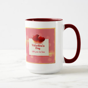 Valentijnsdag Met Rode Harten I Romantische Liefde Mok