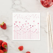 Valentijnsdag met roze harten | Napkin Servet (Insitu)