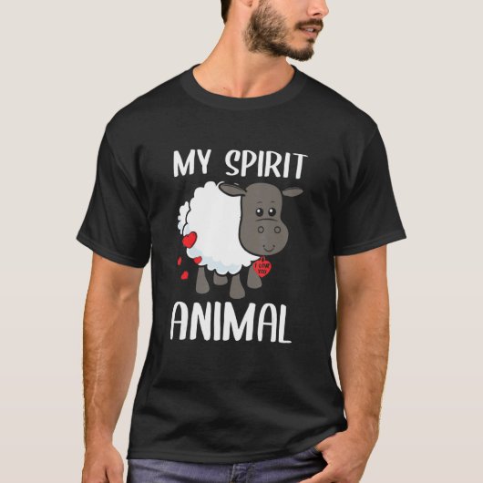 Valentijnsdag Mijn Geestesdieren Schep ik hou van  T-shirt (Voorkant)