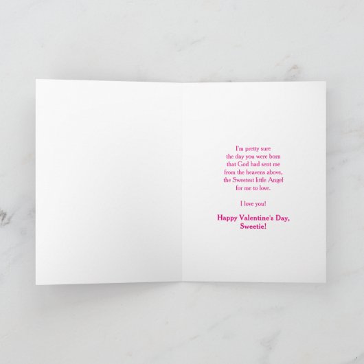 Valentijnsdag - MIJN Kleine Engel - Zwaar Feestdagen Kaart (Binnen)