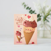 Valentijnsdag mijn vriend briefkaart (Staand voorkant)