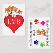 Valentijnsdag Mini Kaarten op Visitekaartjes Notitiekaartje (Voorkant / Achterkant)