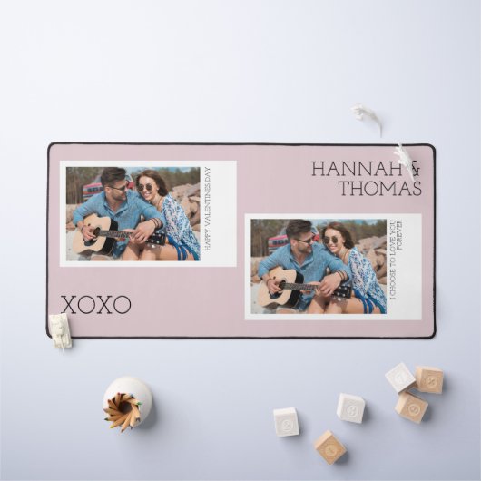 Valentijnsdag minimaal twee foto collage bureau ma bureaumat (Kindertafel)