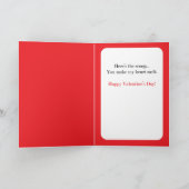 Valentijnsdag Mint te Zijn Cute Pun Ijs Kaart (Binnen)