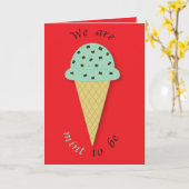 Valentijnsdag Mint te Zijn Cute Pun Ijs Kaart (Gele Bloem)