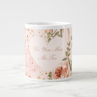 Valentijnsdag, Mis je mij naar,Roze Liefdeshart Grote Koffiekop