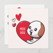 Valentijnsdag, Miss u Kaart (Voorkant / Achterkant)