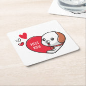 Valentijnsdag, Miss u Kartonnen Onderzetters (Schuin)