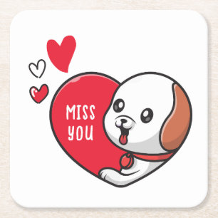 Valentijnsdag, Miss u Kartonnen Onderzetters