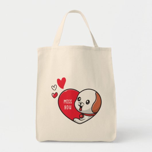 Valentijnsdag, Miss u Tote Bag (Voorkant)