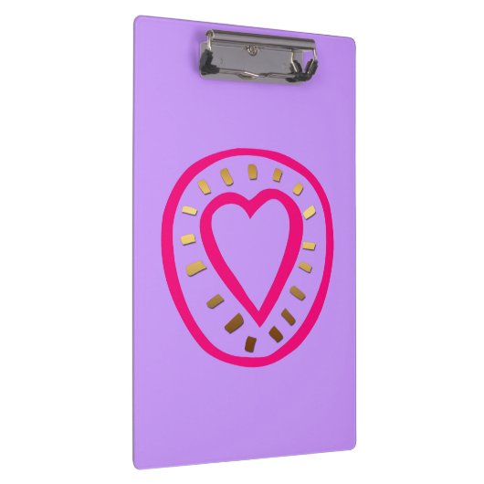 Valentijnsdag - Modern hart 2 klembord (Rechts)