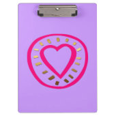 Valentijnsdag - Modern hart 2 klembord (Voorkant)