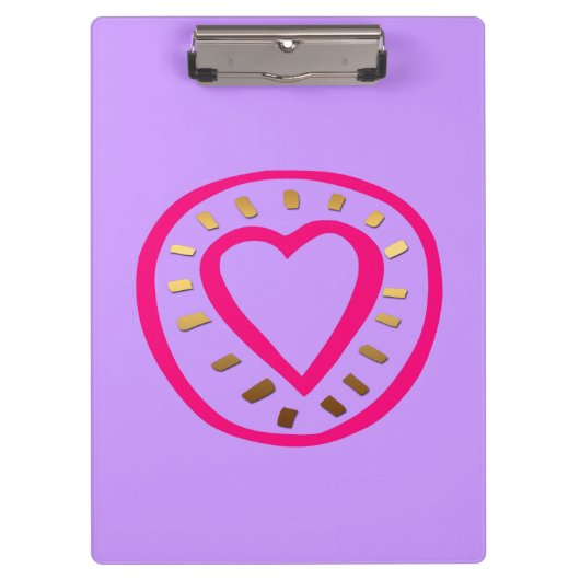 Valentijnsdag - Modern hart 2 klembord (Voorkant)