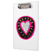 Valentijnsdag Modern Heart 3 Sjabloon Klembord (Links)