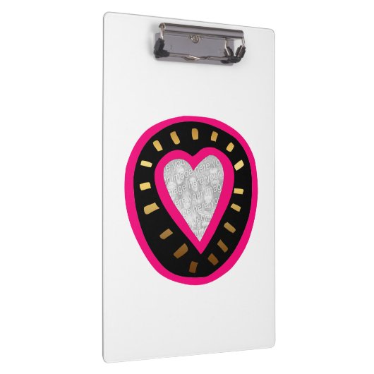 Valentijnsdag Modern Heart 3 Sjabloon Klembord (Rechts)