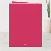 VALENTIJNSDAG Modern Japans meisje vouwkaart Kaart (Achterkant)